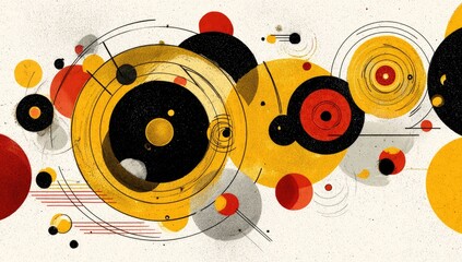 Obraz premium Abstract circular composition