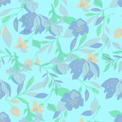 Floral Illustration in Pastel Colors