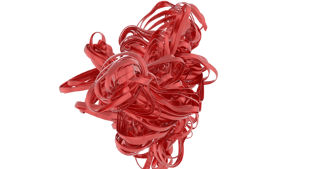 High-resolution image of abstract red twisted lines, perfect for modern design projects. Download now!