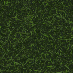 Camouflage green pattern with leaves, foliage, grass.