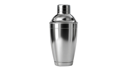 Stainless Steel Cocktail Shaker background isolated on a Transparent background, PNG file.