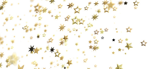 Sparkling gold stars on white. Perfect for holidays, celebrations, and more!