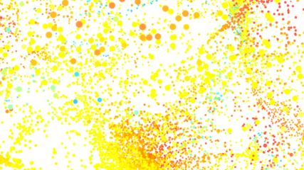 Bright yellow, orange, red, and blue dots on white. Perfect for websites, presentations, and more!
