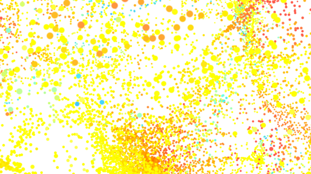 Bright yellow, orange, red, and blue dots on white. Perfect for websites, presentations, and more!