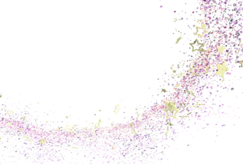 Sparkling star confetti background. Perfect for invitations, cards, and festive designs.