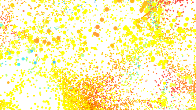 Vibrant yellow, orange, and blue dots on white. Perfect for backgrounds, websites, and more!