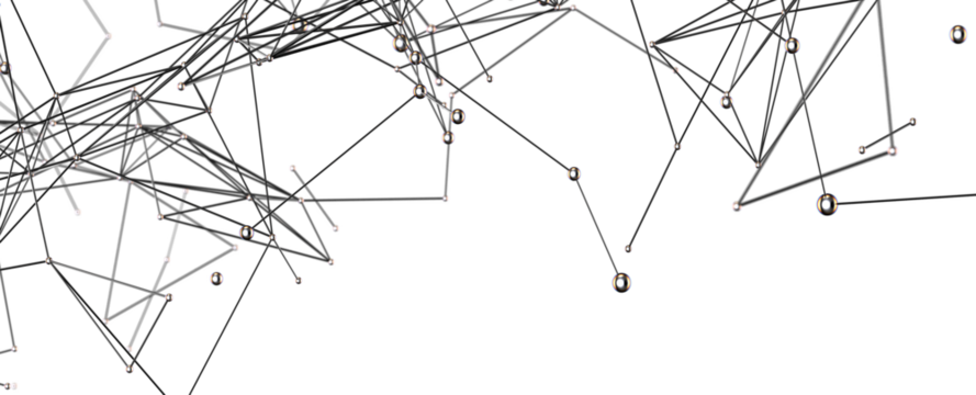 Abstract background with connected dots and lines. Network concept. Technology background.