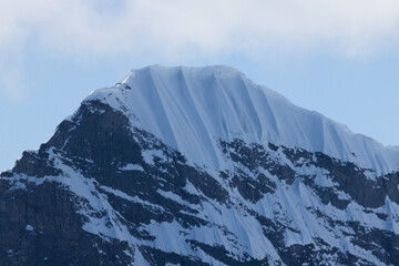 Mountains of Antarctica with snow