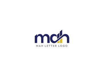 Modern mch letter logo design isolated on white background for company use logo
