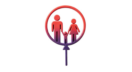 Isolated Family Icon