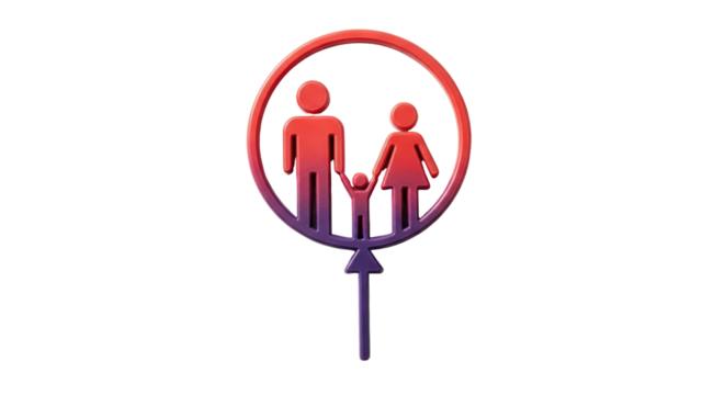 Isolated Family Icon