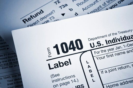 United States income tax document for federal filing and IRS use