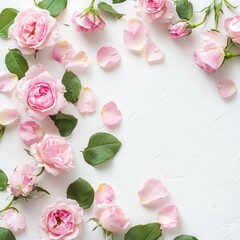 Roses and the beautiful petals