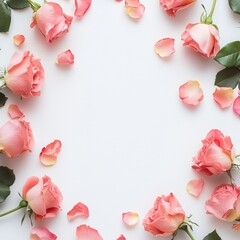 Roses and the beautiful petals