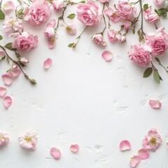 Roses and the beautiful petals
