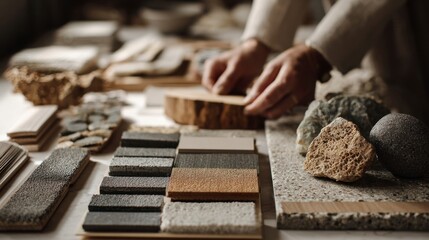 Material samples selection process