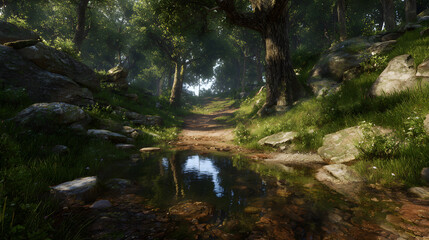 An environment for your characters, ready for compiling. 3D renders available