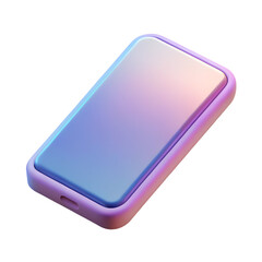 3D Pastel Smartphone, Modern Mobile Device Concept