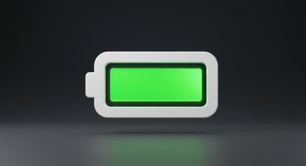 Full battery level indicator with green fill