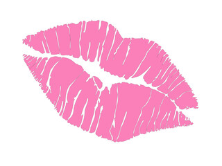 pink vector lip
