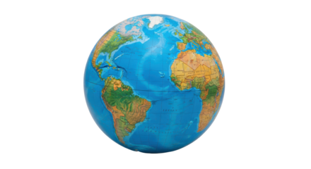 Isolated Globe of the World