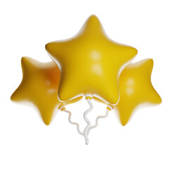 3D Star Balloon Icon