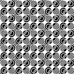 Seamless abstract pattern with concentric rings flowing curved lines creating clean geometric background