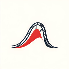 Fototapeta premium rollercoaster illustration 