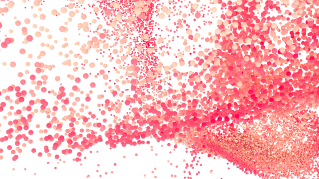 Abstract background with pink and coral bubbles. Perfect for websites, presentations, and more.