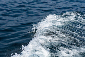 Wave crest at sea
