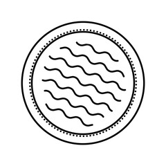 reusable cotton pads sustainable beauty line icon vector illustration