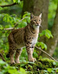 Obraz premium Wildcat in forest