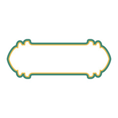 Decorative frame for elegant text layouts on invitations, certificates, menu designs. Adds a touch of sophistication to branding materials.