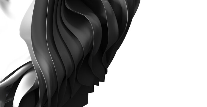 Modern abstract background with black wave forms. Perfect for websites, presentations, and more.
