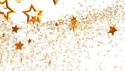 Download this stunning image of golden stars bursting across a white background. Perfect for...