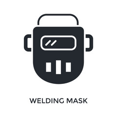 Obraz premium Welding Mask Icon Glyph Style. Vector Illustration For Graphic Design