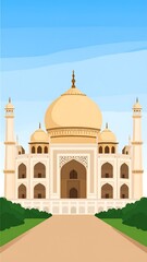 Fototapeta premium Taj Mahal illustration