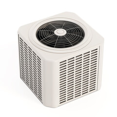 Heat pump isolated on white. 3D illustration