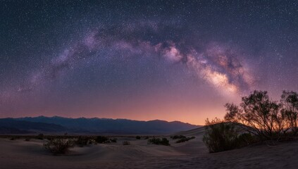 Fototapeta premium Night Sky over Desert Dunes