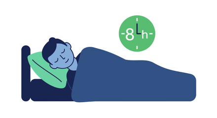 Enjoy a restful eight hours of sleep for health benefits, a rejuvenating night for wellness and better days