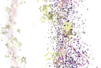 Beautiful image of falling stars, perfect for festive designs, backgrounds, and celebrations. Download now!