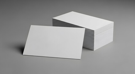 Blank Business Card Mockup Modern Design Template for Professional Branding and Presentation