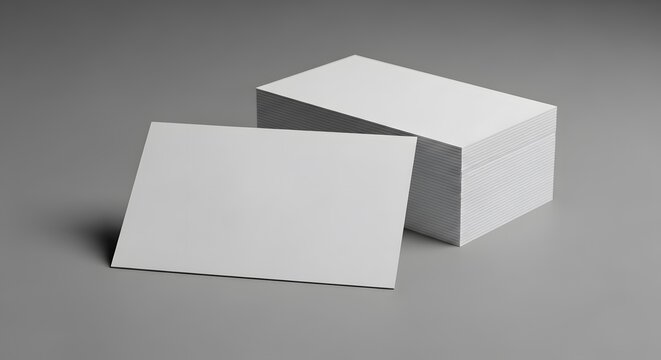 Blank Business Card Mockup Modern Design Template for Professional Branding and Presentation
