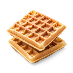 Waffles isolate on transparent background