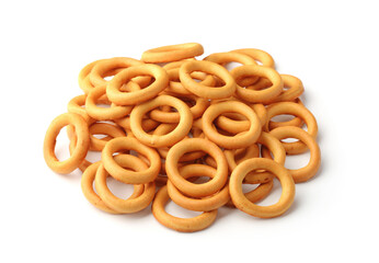 Heap of mini crispbread rings