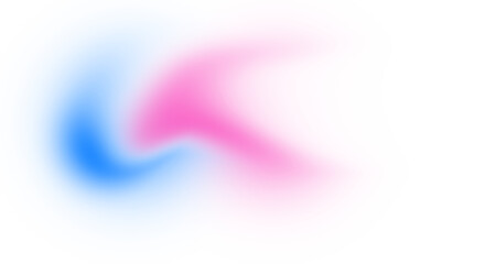Blue pink gradient on transparent background