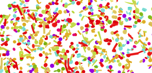Bright and cheerful confetti background perfect for celebrations, party invitations, and festive designs.