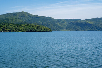 指宿のカルデラ湖、池田湖