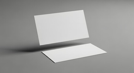 Naklejka premium Blank Business Cards Mockup Perfect for Branding & Design Presentations