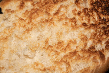 Close up of a toasted bread bap ready for a burger